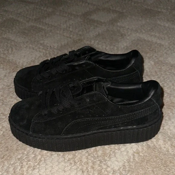 Puma Black Suede Sneakers - Picture 1 of 3